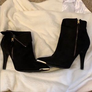 Torrid Velvet Black Heel Booties